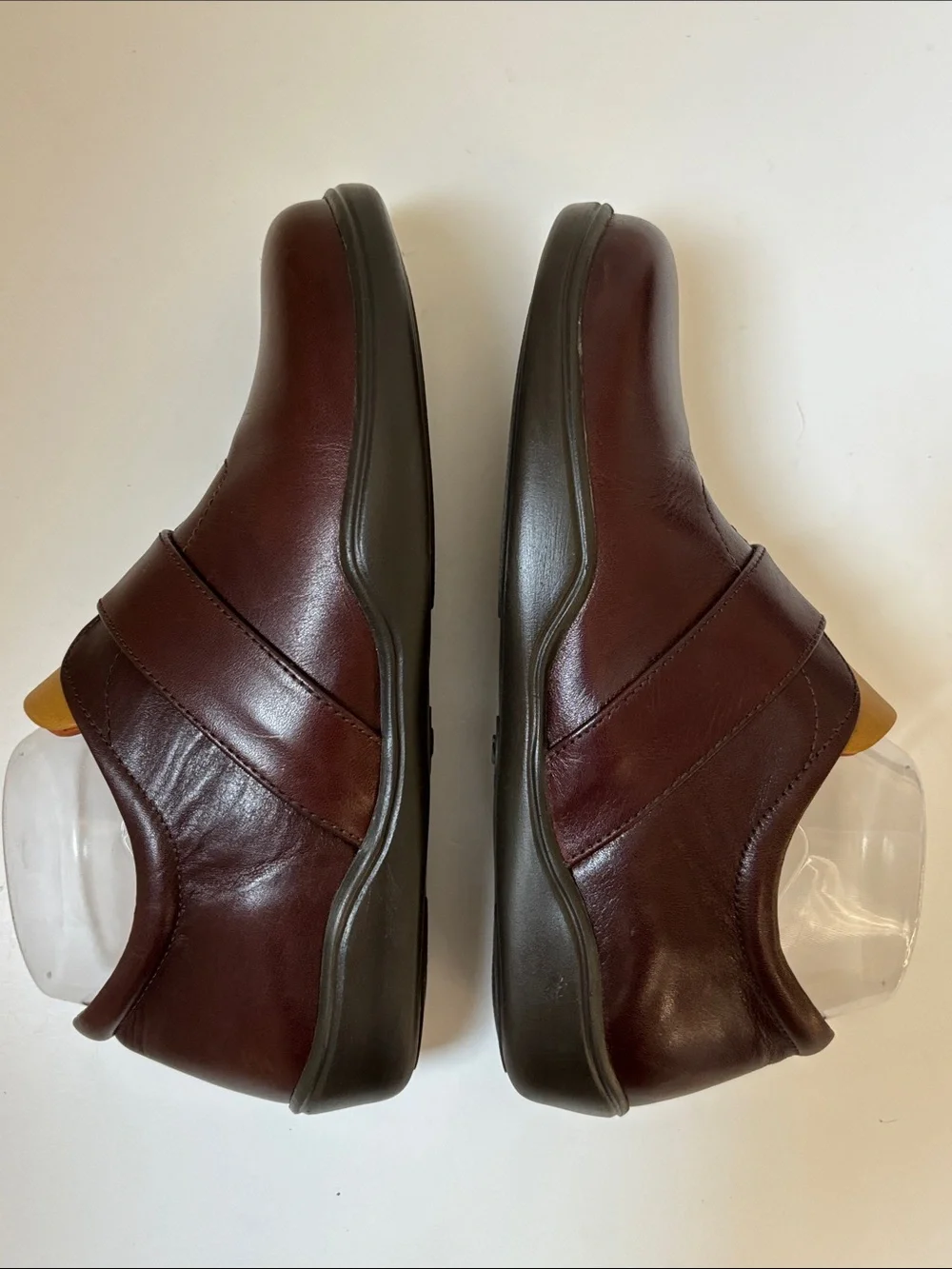 Birkenstock Footprints Women's Leather Mary Jane Flats - Burgundy Size 38
